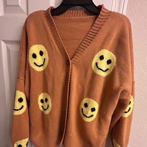 Smiley Face Cardigan